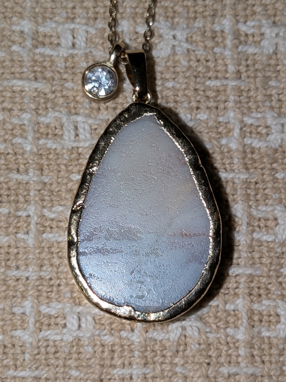 "Blue Skies" Druzy Necklace - Picture 2 of 6